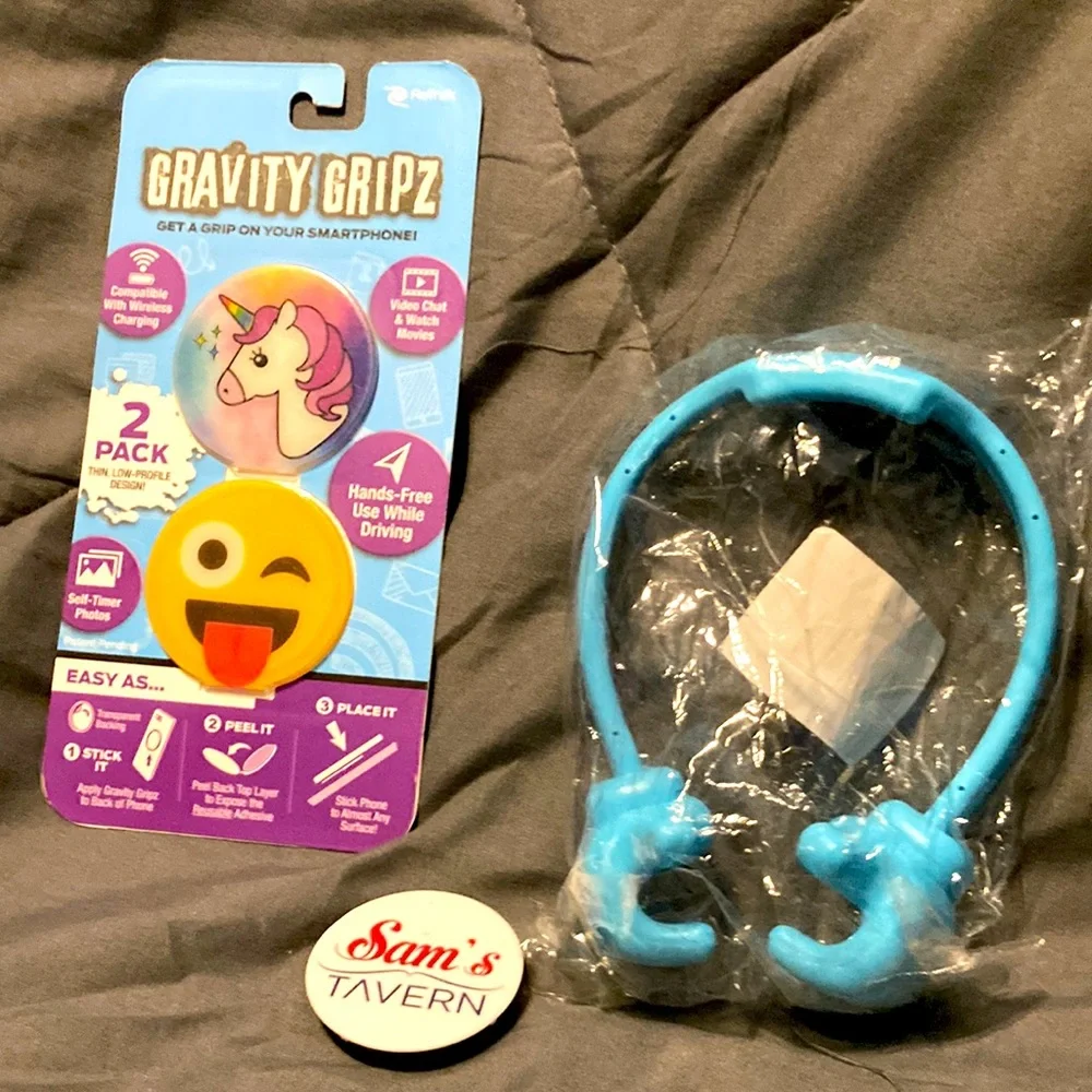 Gravity gripz phone holder set